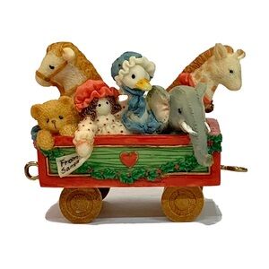 Cherished Teddies: Toy Car, with Cream and Brown Details